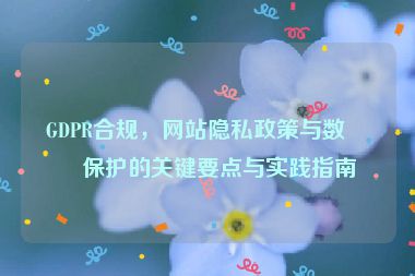 GDPR合規(guī)，網(wǎng)站隱私政策與數(shù)據(jù)保護(hù)的關(guān)鍵要點(diǎn)與實(shí)踐指南
