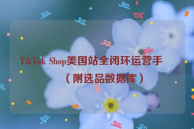 TikTok Shop美國站全閉環(huán)運營手冊（附選品數據庫）