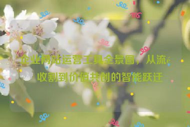 企業(yè)網(wǎng)站運(yùn)營工具全景圖，從流量收割到價(jià)值共創(chuàng)的智能躍遷