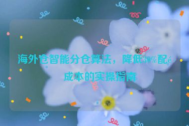 海外倉(cāng)智能分倉(cāng)算法，降低30%配送成本的實(shí)操指南