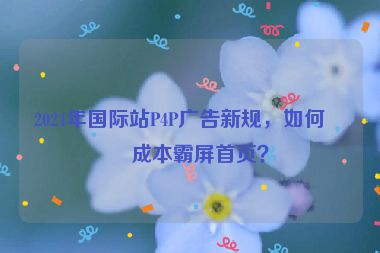 2024年國際站P4P廣告新規(guī)，如何低成本霸屏首頁？