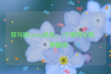 亞馬遜Listing優(yōu)化，5個細節(jié)讓轉(zhuǎn)化率翻倍