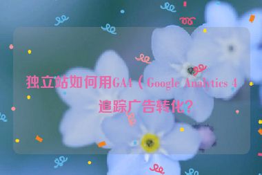 獨(dú)立站如何用GA4（Google Analytics 4）追蹤廣告轉(zhuǎn)化？