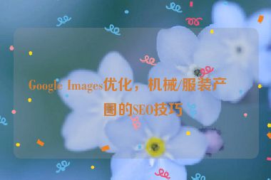Google Images優(yōu)化，機械/服裝產(chǎn)品圖的SEO技巧