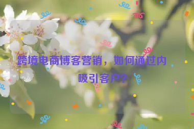 跨境電商博客營(yíng)銷，如何通過(guò)內(nèi)容吸引客戶？