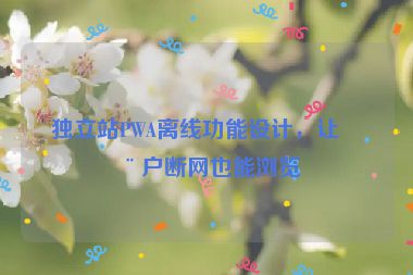 獨(dú)立站PWA離線功能設(shè)計，讓用戶斷網(wǎng)也能瀏覽