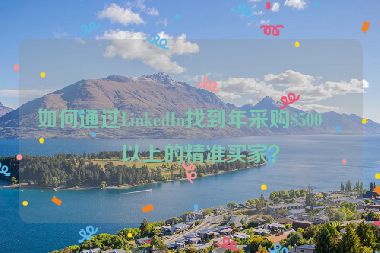 如何通過(guò)LinkedIn找到年采購(gòu)$500萬(wàn)以上的精準(zhǔn)買家？