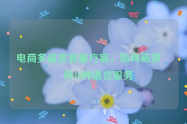 電商多語言客服方案，如何高效支持10種語言服務(wù)