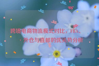 跨境電商物流模式對比，F(xiàn)BA、海外倉與直郵的優(yōu)劣勢分析