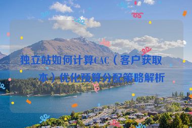 獨立站如何計算CAC（客戶獲取成本）優(yōu)化預算分配策略解析