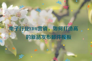 電子行業(yè)EDM營銷，如何打造高效的新品發(fā)布郵件模板