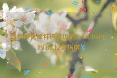 如何避免郵件進垃圾箱？SPF/DKIM/DMARC設置指南
