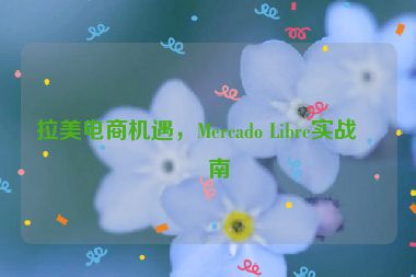 拉美電商機(jī)遇，Mercado Libre實(shí)戰(zhàn)指南