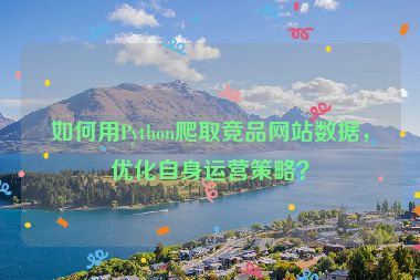 如何用Python爬取競品網(wǎng)站數(shù)據(jù)，優(yōu)化自身運營策略？