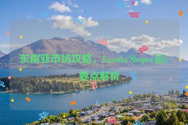 東南亞市場攻略，Lazada/Shopee運營要點解析