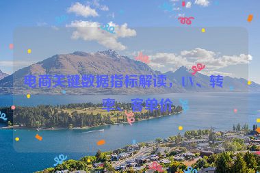 電商關(guān)鍵數(shù)據(jù)指標(biāo)解讀，UV、轉(zhuǎn)化率、客單價(jià)