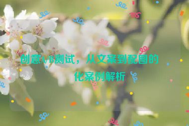 創(chuàng)意A/B測(cè)試，從文案到配圖的優(yōu)化案例解析