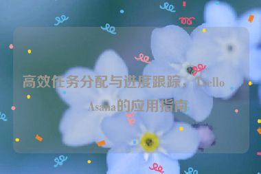高效任務分配與進度跟蹤，Trello與Asana的應用指南