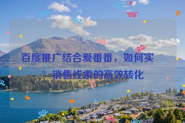 百度推廣結(jié)合愛(ài)番番，如何實(shí)現(xiàn)銷(xiāo)售線索的高效轉(zhuǎn)化