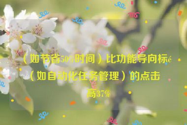 （如節(jié)省50%時間）比功能導向標題（如自動化任務管理）的點擊率高37%