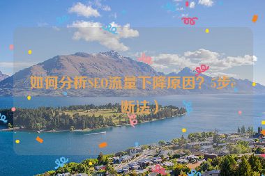 如何分析SEO流量下降原因？5步診斷法）